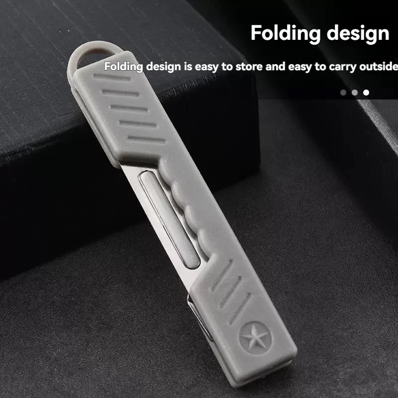 أداء صغير للطي تكلفة الآلات مشرط الطبية سكين للفرد EDC في الهواء الطلق تفريغ سكين جيب مادة PP #2