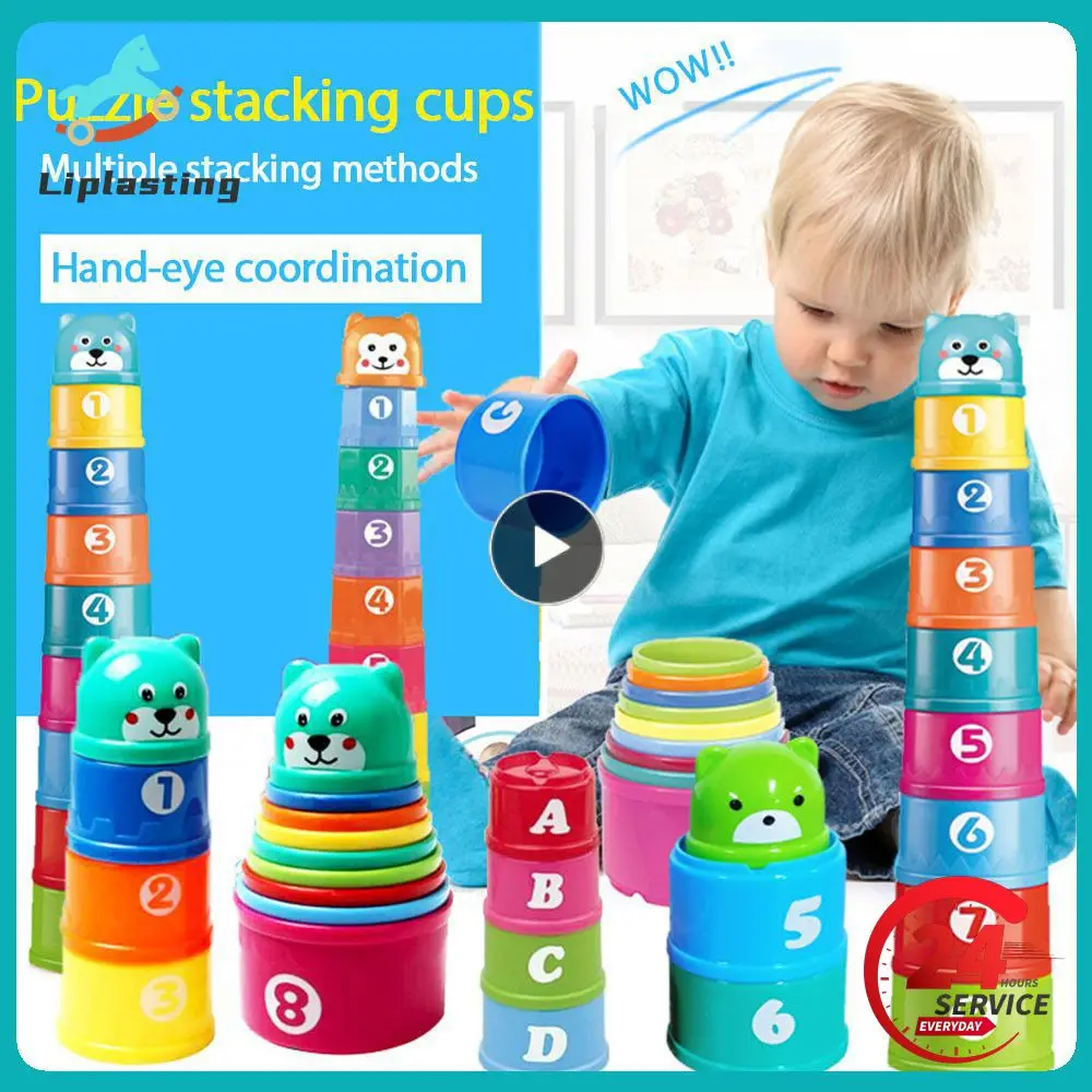 

Educational Baby Stack Cup Tower Toys Children Early Intelligence