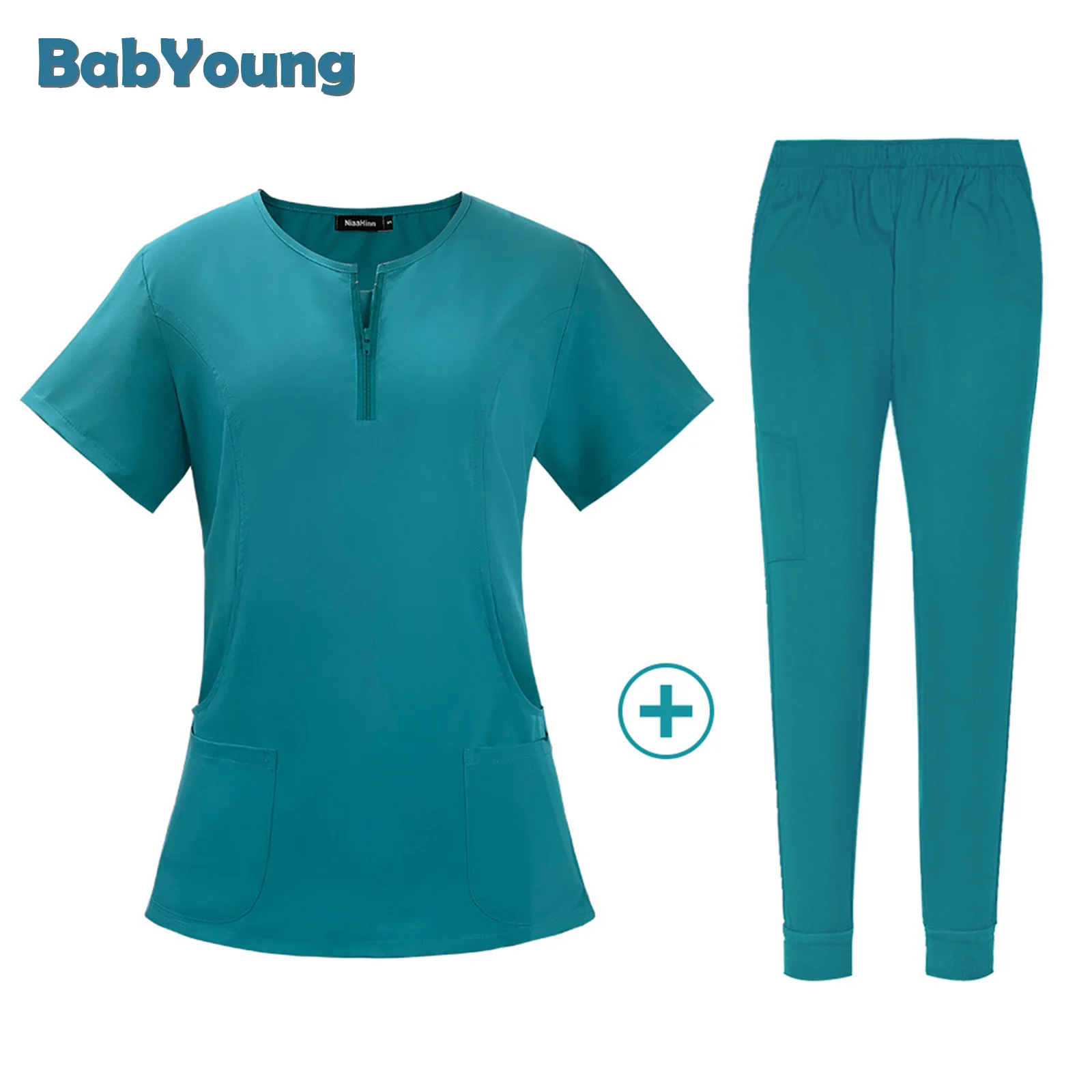 

Babyoung Women's Nurse Frosted Jogging Suit, Doctor's Hospital Medical Uniform