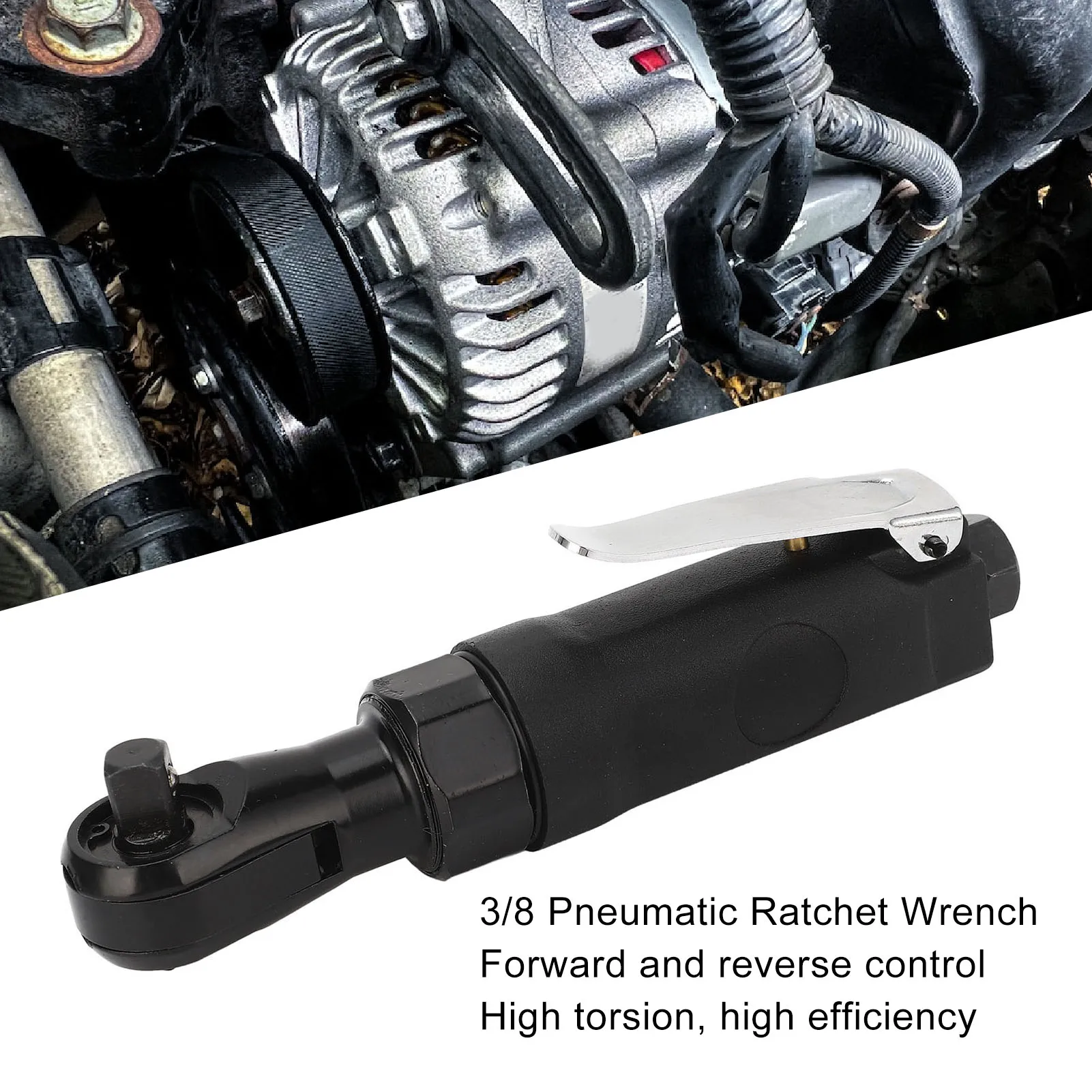 

Пневматический гайковерт 3/8 дюйма, из легированной стали, с высоким крутящим моментом, портативный мини-пневматический ключ, пневматический ключ с входом для воздуха 1/4 дюйма, пневматический гайковерт