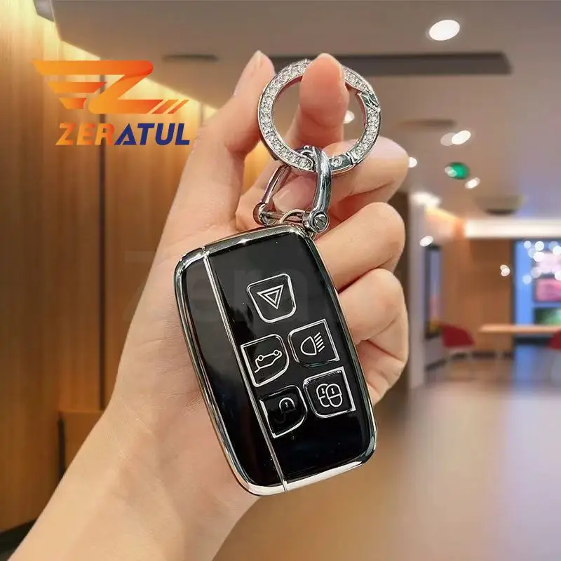 

Car Key Case Cover TPU Shell For Land Rover Discovery Velar Range Rover Evoque Sport Freelander for Jaguar XE XF XJ Accessories