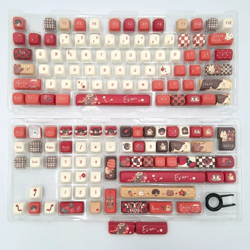 

New Listing Honkai:Evan Anime Keycaps 140key FOA Highly Customized Thermal Sublimation PBT Customized Mechanical Keyboard Keycap