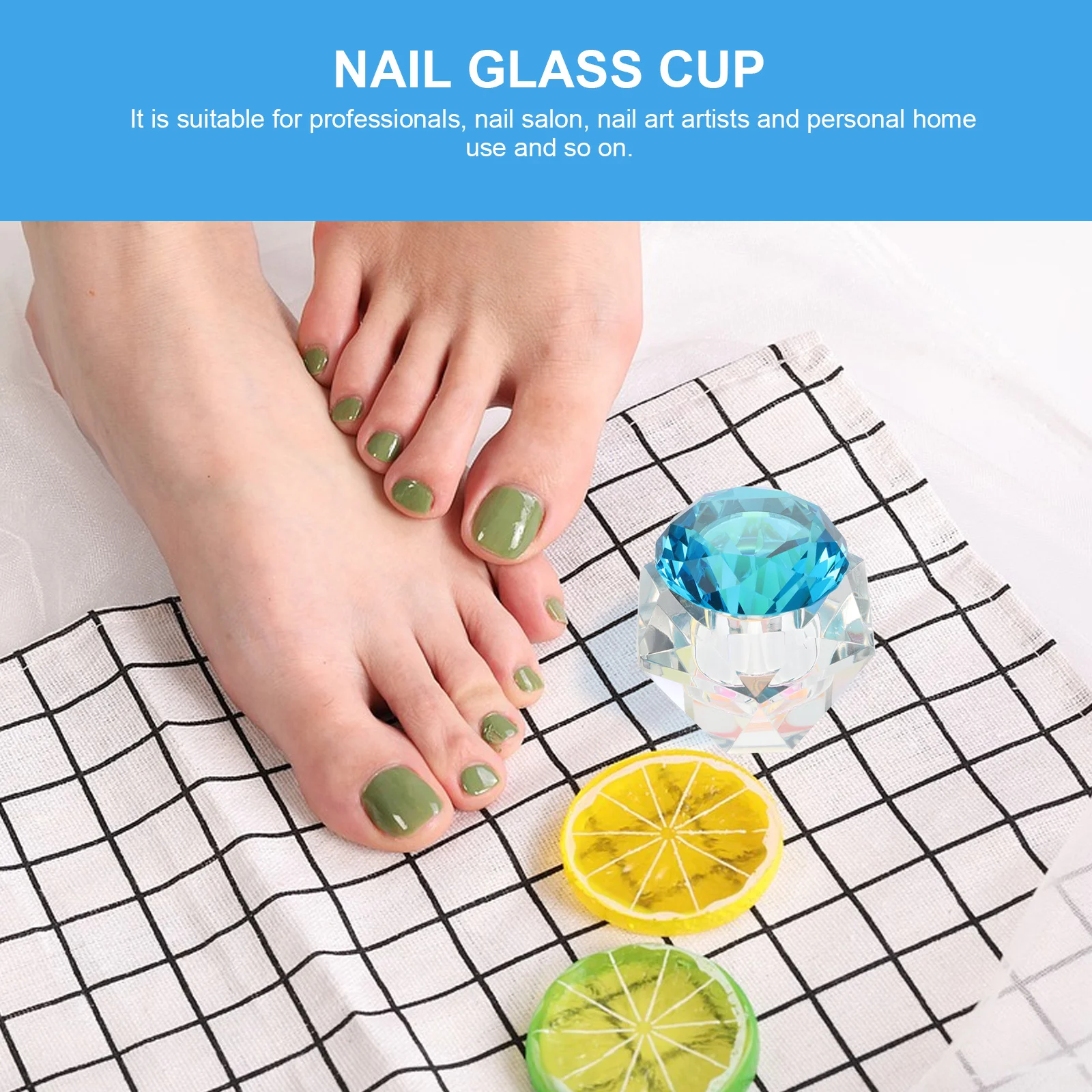 

1Pcs Nail Art Crystal Irregular Cup Durable Sturdy Manicures Liquid Powder Mixing Cup Nail Acrylic Powder Bowl