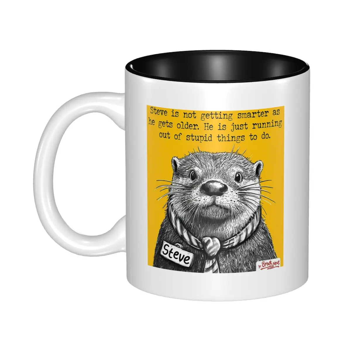 Getting Smarter - Steve Mug Mug Funny Ceramic Coffee Cups Tea Mugs Milk Cup Drinkware Gifts for Friends