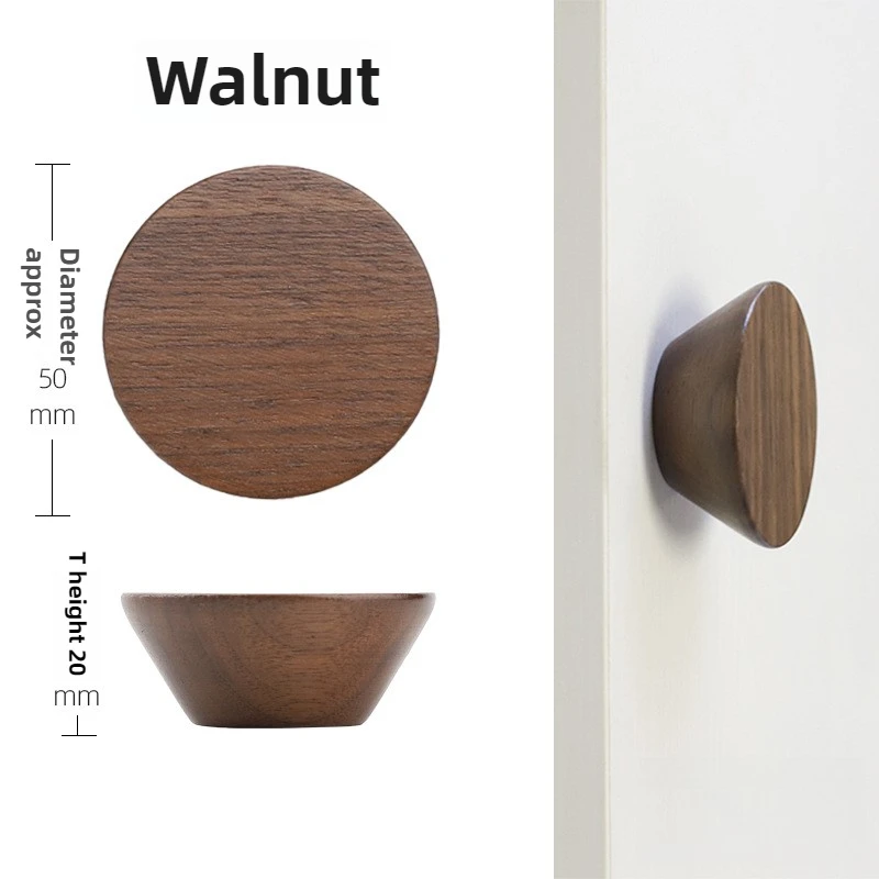 Nordic Houten Massieve Hardware Pull Meubelgrepen Beukenhout Keukenkast Handgrepen Garderobe Kast Ladeknoppen