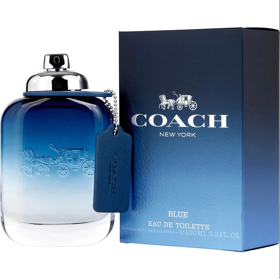 COACH BLUE  men's perfume blue classic eponymous men's Eau de Toilette aromatic woody notes fresh citrus notes 100ml