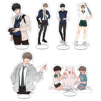 15CM Korean Bl Manhwa Comic Cloud Love Acrylic Stand Figures Bai Xianyun Yanhe Na Campus Love Action Lost in the Cloud Acrylic