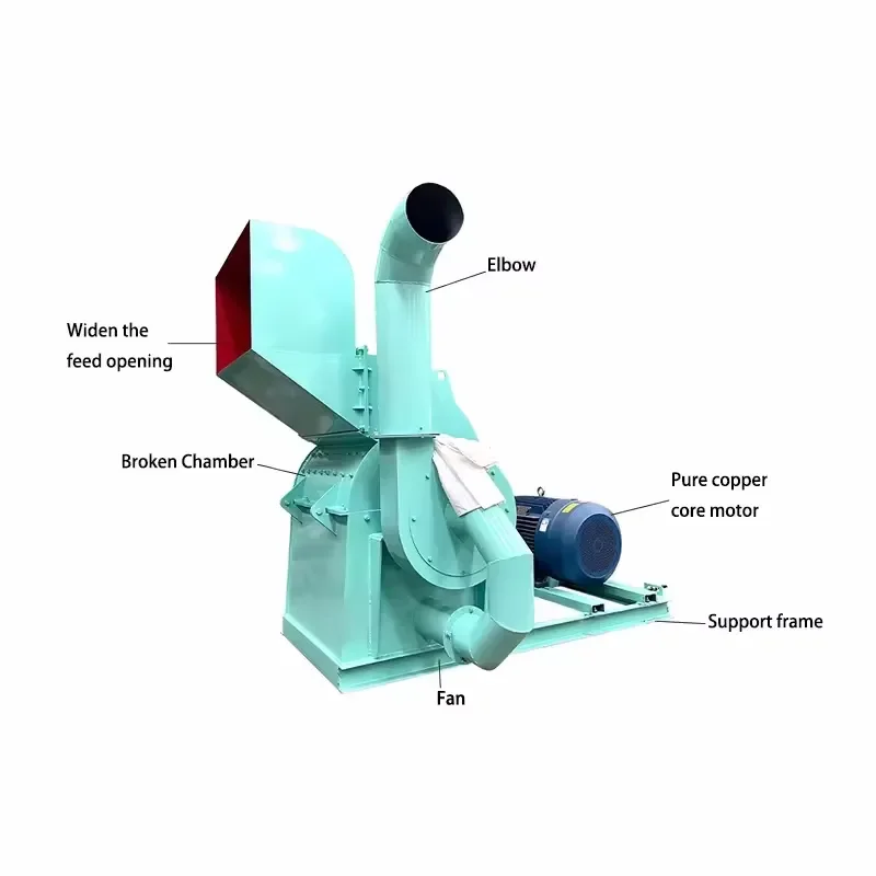 Industrial High Quality Branches Twigs Logs Widely Used Furniture Perfume Factories Garden Wood Sawdust Machine Wood Crusher