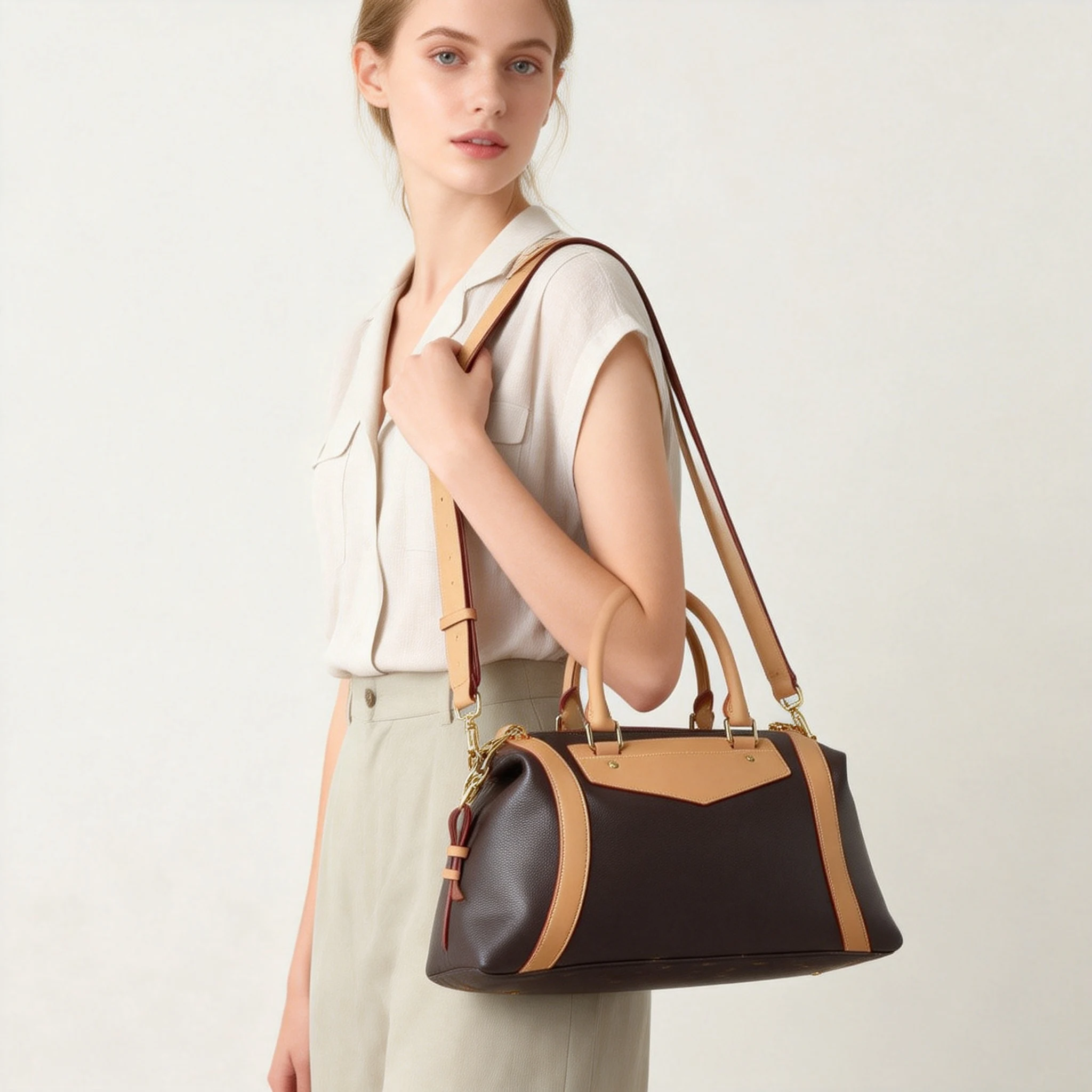 2026 Elegante Quadratische Damenhandtasche Vielseitige Business-Büro-Handtasche