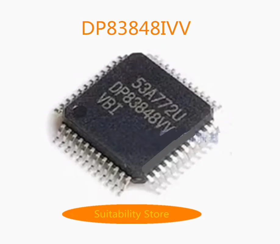 New original imported DP83848IVV 83848 DP83848 DP83848CVV TQFP-48 Ethernet controller chip