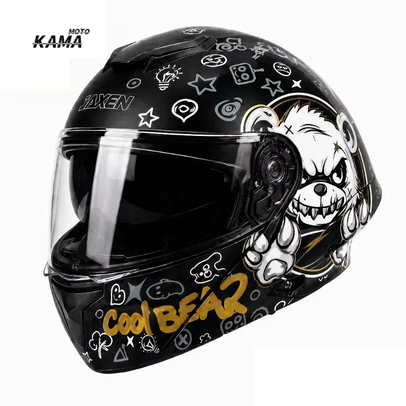 Motorcycle Helmet Flip-Up Style (Modular) Dual Visors Street Riding Safety Gear Unisex All-Season Helmet Style High-Quality