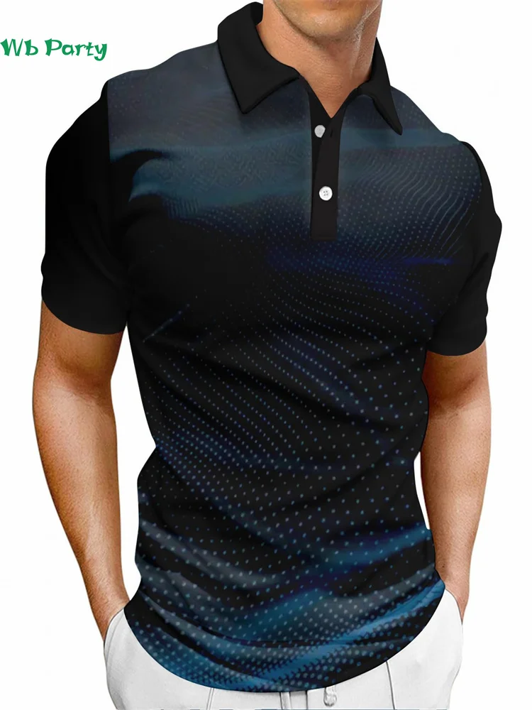 Fashion Simple Men's Shirts T Men's Lapel Polo Shirt for Men Short Sleeve Tee Casual T shirt Men Breathable Men's Clothing Tops