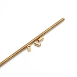 Shaft Sleeve Connector 2mm D-hole 1/2mm Brass Coupling DIY Model For 6MM Reduction Motor