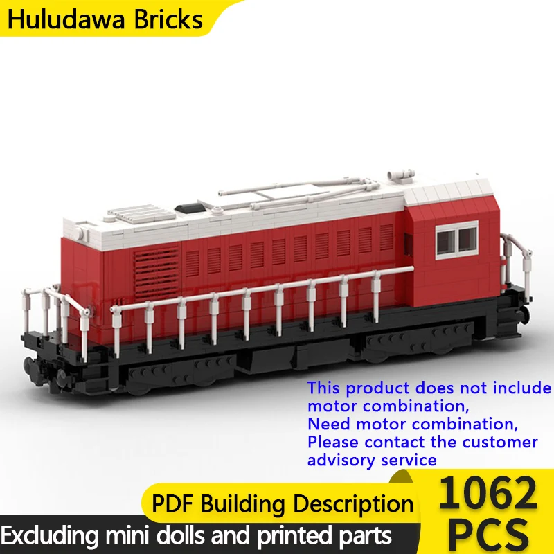 

Модель городского автомобиля MOC, строительные кирпичи, железная дорога BR107, дизельный локомотив, модульная технология, подарки, праздник, сборка, детские игрушки, костюм