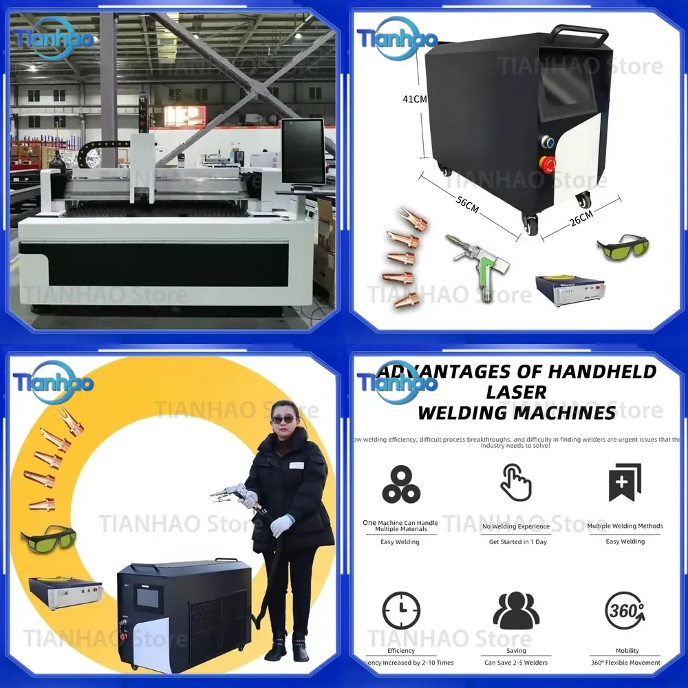New 2000W 1500W 1000W 3000W Portable Mini Handheld Air Cooled Continuous Fiber Laser Welding Machine for Metal Sheet