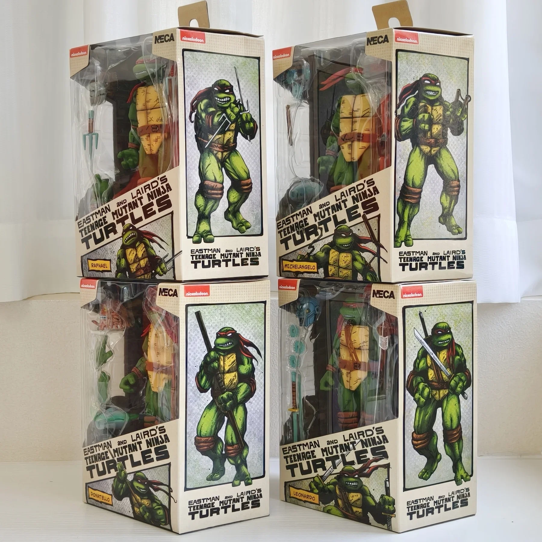 

NEW 2025 NECA Leonardo Donatello Michelangelo Raphael Anime Model Toys for Boys Gifts Original Box