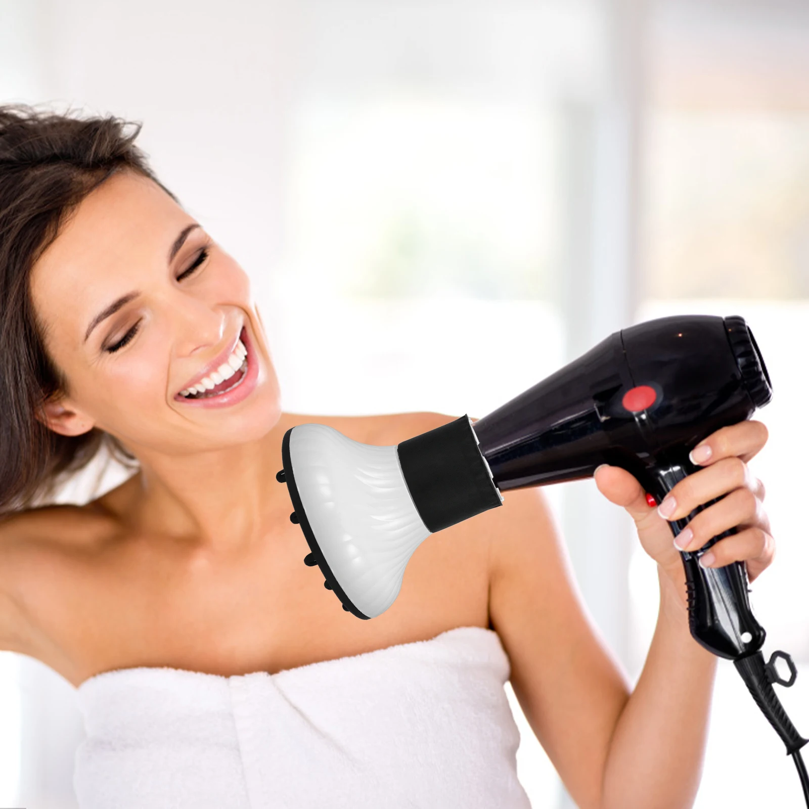 

Universal Hair Dryer Diffuser Nozzle Attachment Elastic Design Hairdressing Tool for Curly Hair Styling Blow Dryer Accessory