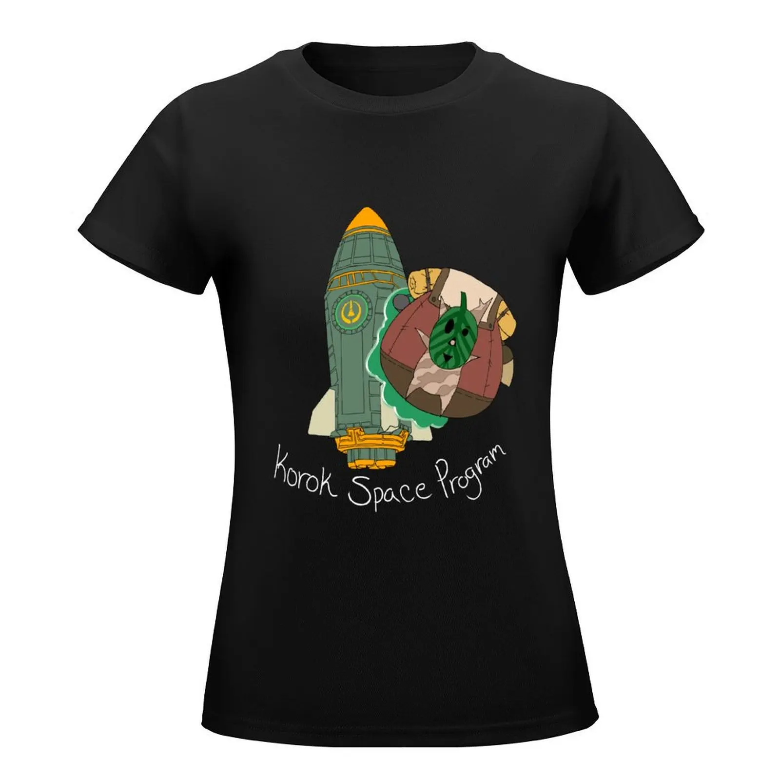 Korok Space Program T-Shirt anime clothes animal print shirt for girls summer top t shirts for Women