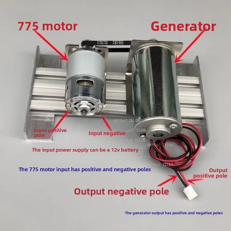 Dual Ball Bearing High Voltage DC Motor 775 Mini Generator for DIY Project Making