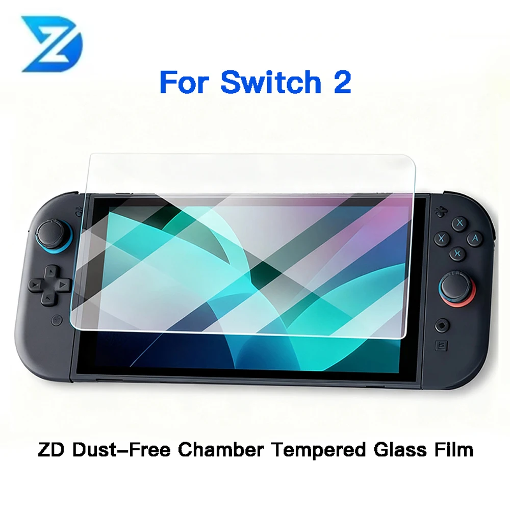 

Защитная пленка для экрана ZD Switch2, высококачественная защитная пленка для NS2, пленка из закаленного стекла с технологией Dust-Free Chamber.