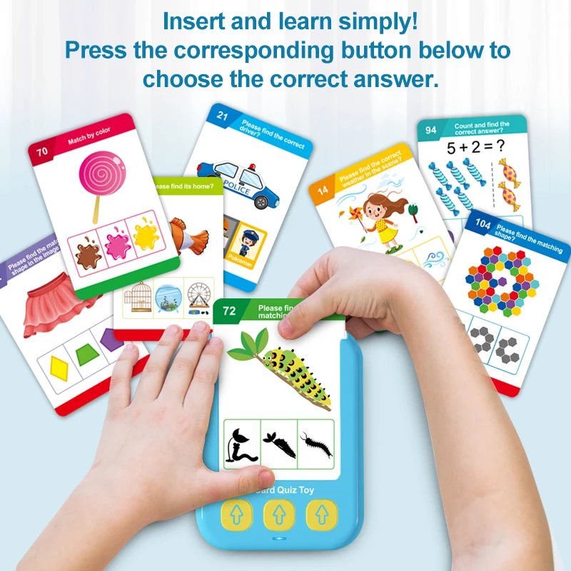 5 Language Learning Machine 55 Flashcards Chinese Arabic Russian Spanish English Flash Card Reader Kids Cognition Cards Teachers