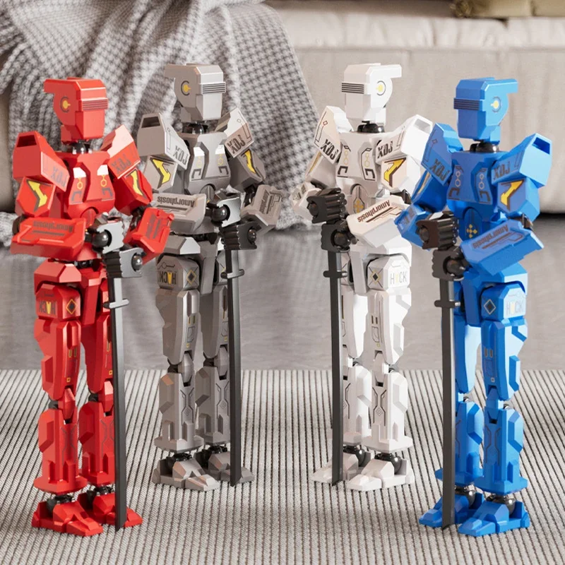New Assembly Mecha Action Figure Dummy Robot Action Figures Multi-Jointed Movable Ornament for Collectors Desktop Decorations