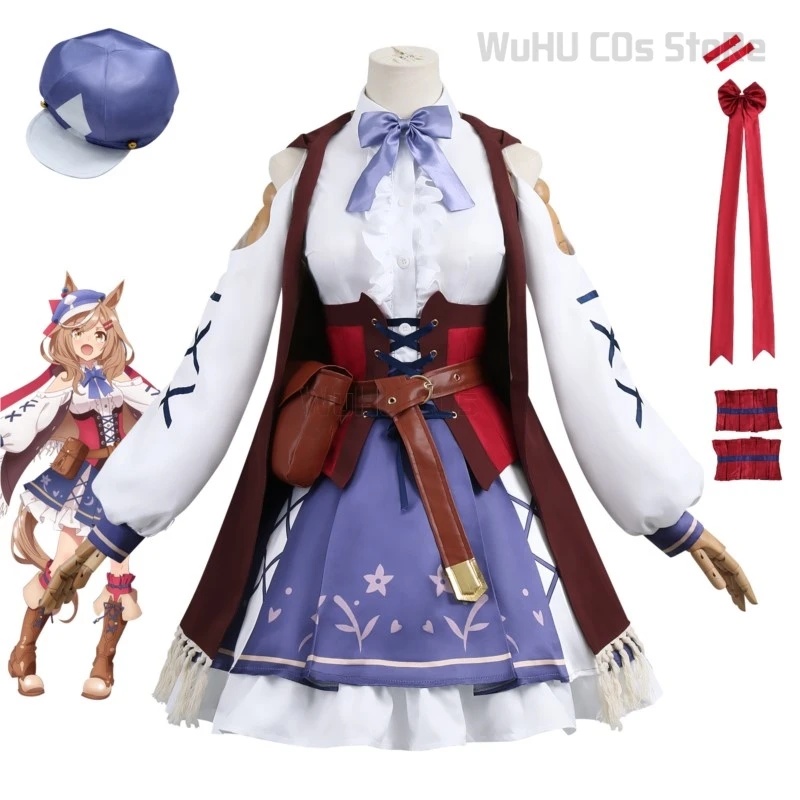 

Uma Musume Pretty Derby Matikane Tannhauser Cosplay Costume Lolite Dress Wig Tail Women Halloween Party Cosplay Suit