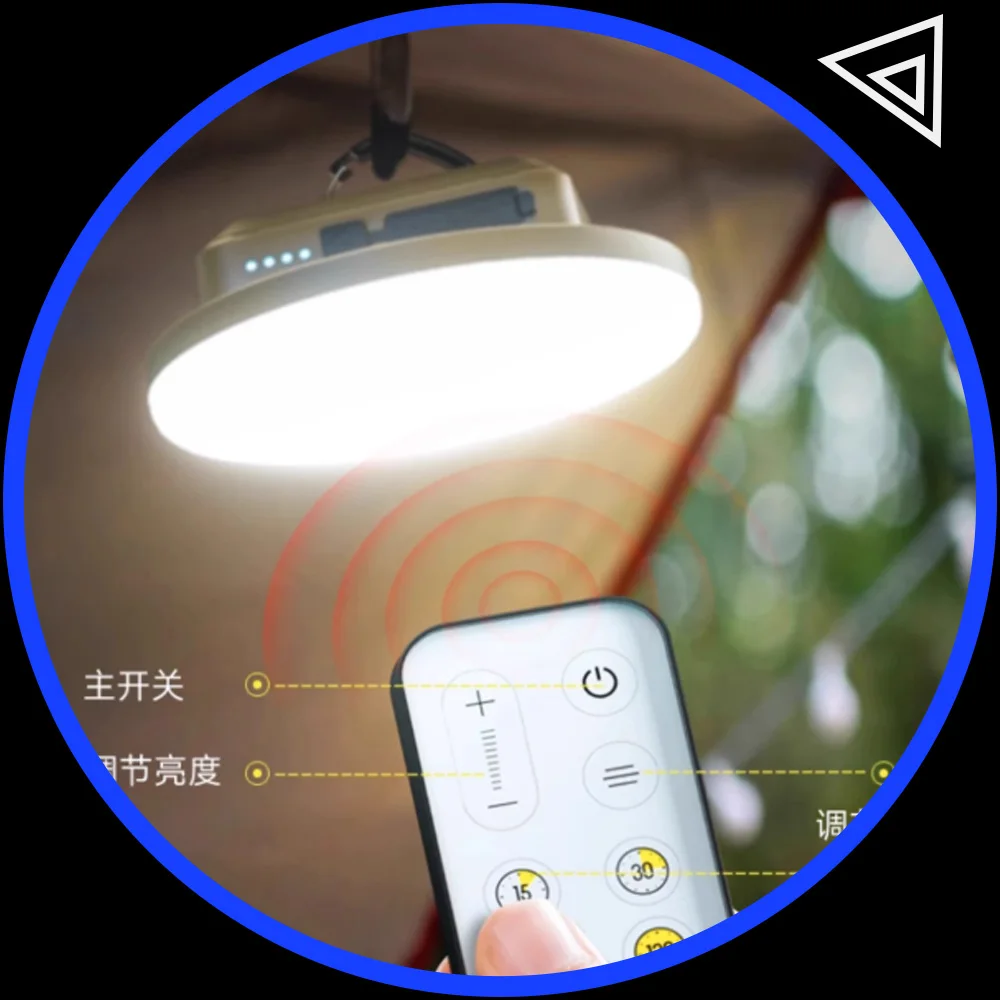 

LEM H6/H6 Pro Лампа для кемпинга Перезаряжаемая лампа для кемпинга Непромокаемая уличная лампа с дистанционным управлением 1600LM 10000 мАч Магнитный фонарь