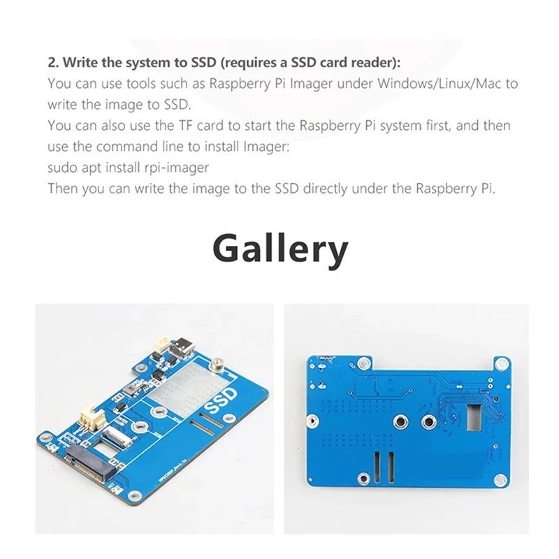 MPS2280P PCIE M.2 NVME SSD HAT + кабель FPC для Raspberry Pi 5, поддержка 2280 2230 2242 Gen 3, плата расширения