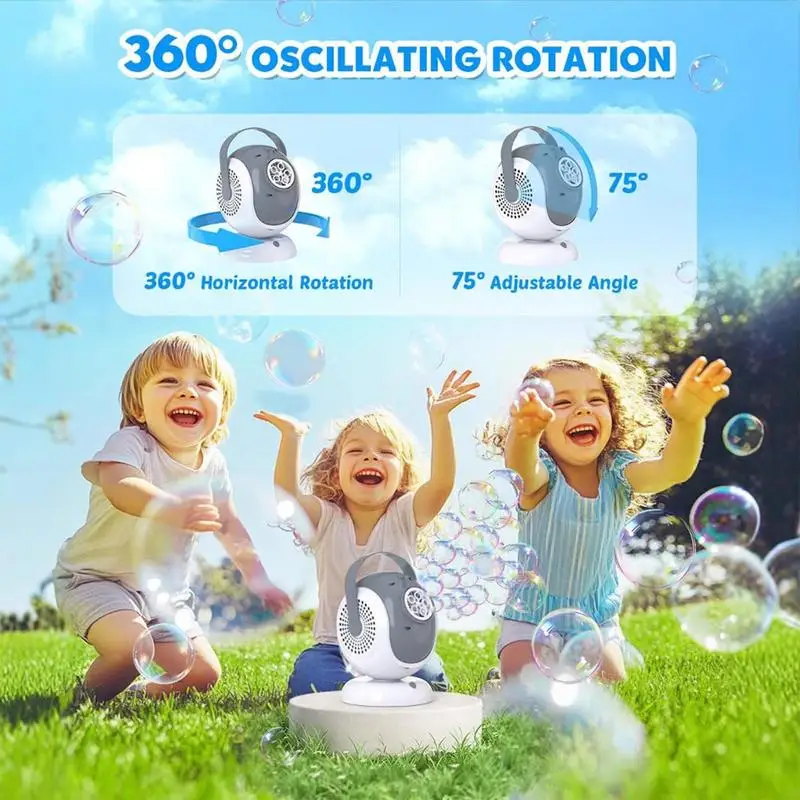 자동 버블 머신 LED 빛으로 버블 머신 회전 휴대용 파티 용품 소년 소녀를위한 충전식 거품 장난감