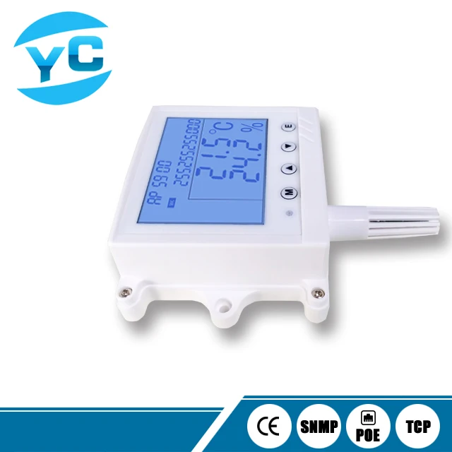 Tcp/Ip Ethernet Modbus Temperature Humidity Sensor POE DC Power Supply