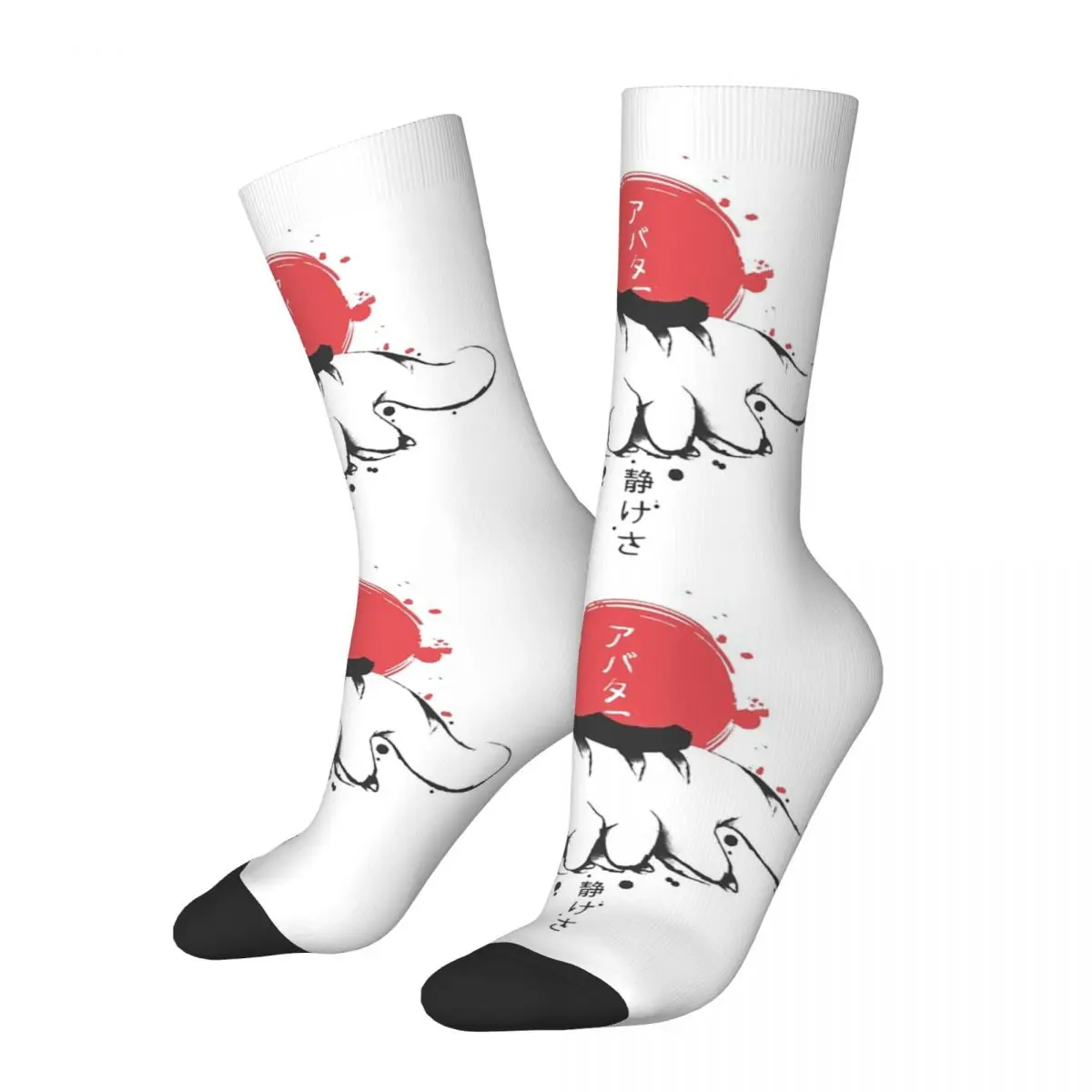 

Appa Sunset Avatar The Last Airbender Gift For Fan Socks Sweat Absorbing Stockings All Season Long Socks Unisex Christmas Gifts