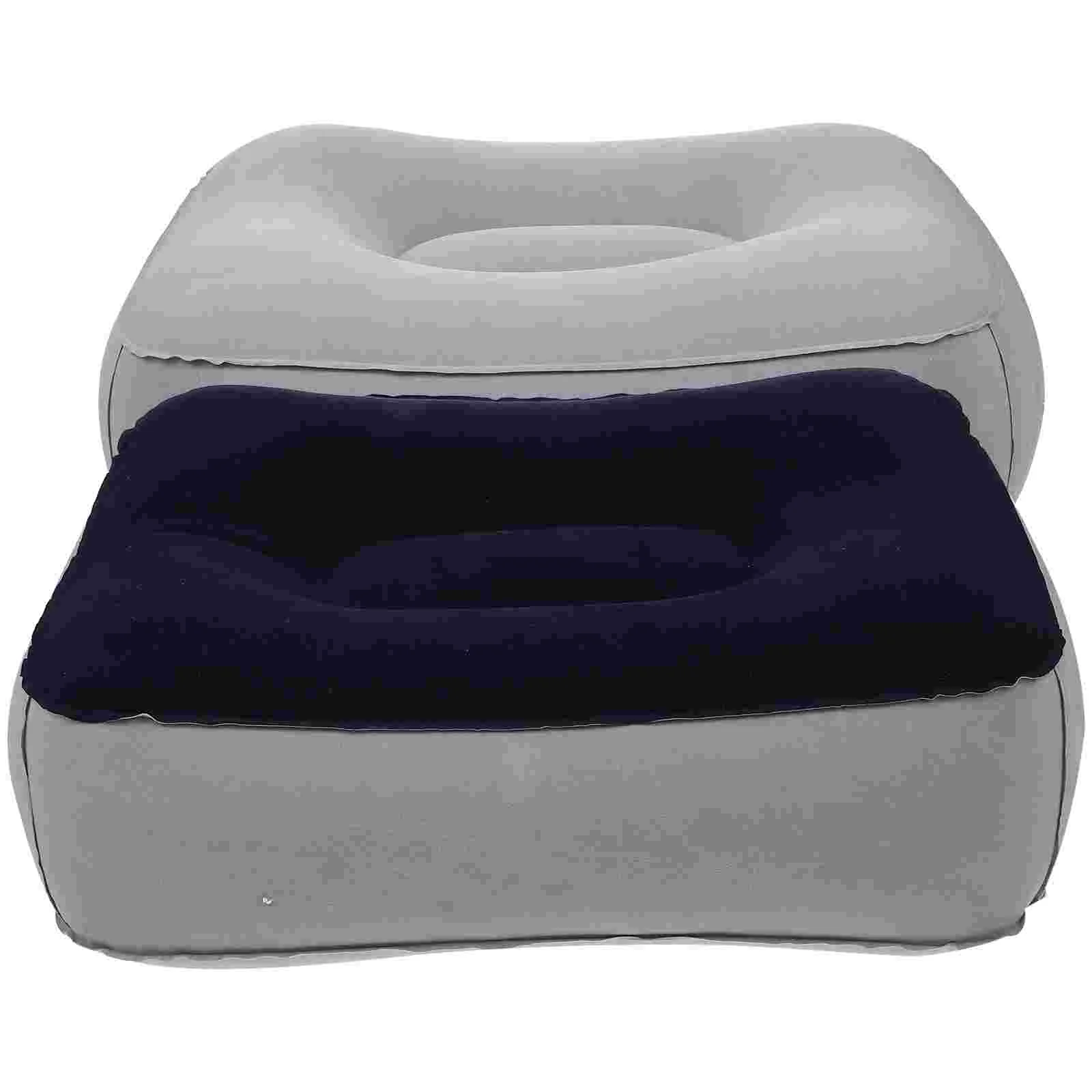 Almohadas inflables para reposapiés, taburete de Camping, Pedal de viaje, reposapiés de oficina, 2 uds.