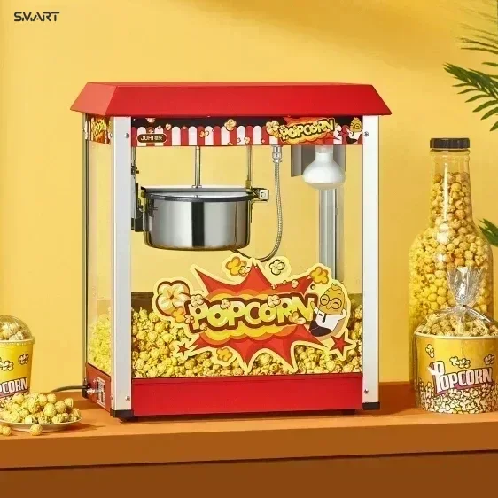 Commercial new popcorn machine. Automatic popcorn machine. spherical butterfly shaped electric popcorn machine.