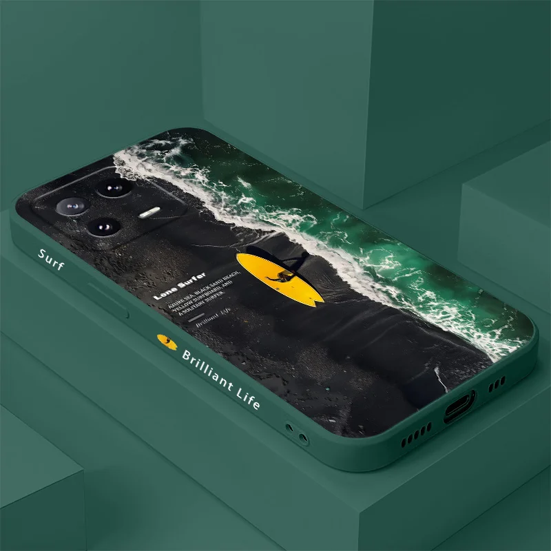 

Lonely Surfing Phone Case For Xiaomi Mi 15 14 14T 13 13T 12 12X 12T 12S 11 11T 10 10T 9 9T Pro Lite Liquid Silicone Cover
