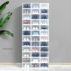 Japanese PP Minimalist Transparent Shoes Box Household Dustproof and Anti-Oxidation Drawer Shoe Box Storage Organizer Shoe Rack