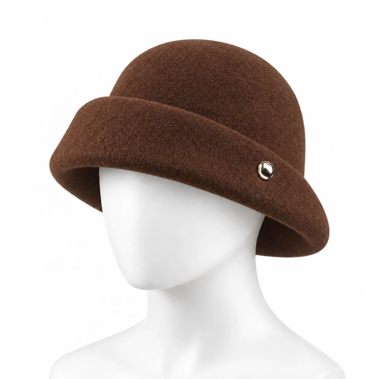 Women Wool Cloche Hat Winter F - Travel Accessories Shops ulasan dan harga