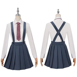 Disfraz Musical de Anime Matilda, uniforme escolar gris con corbata para Halloween, Carnaval, para mujeres, hombres, niños y niñas