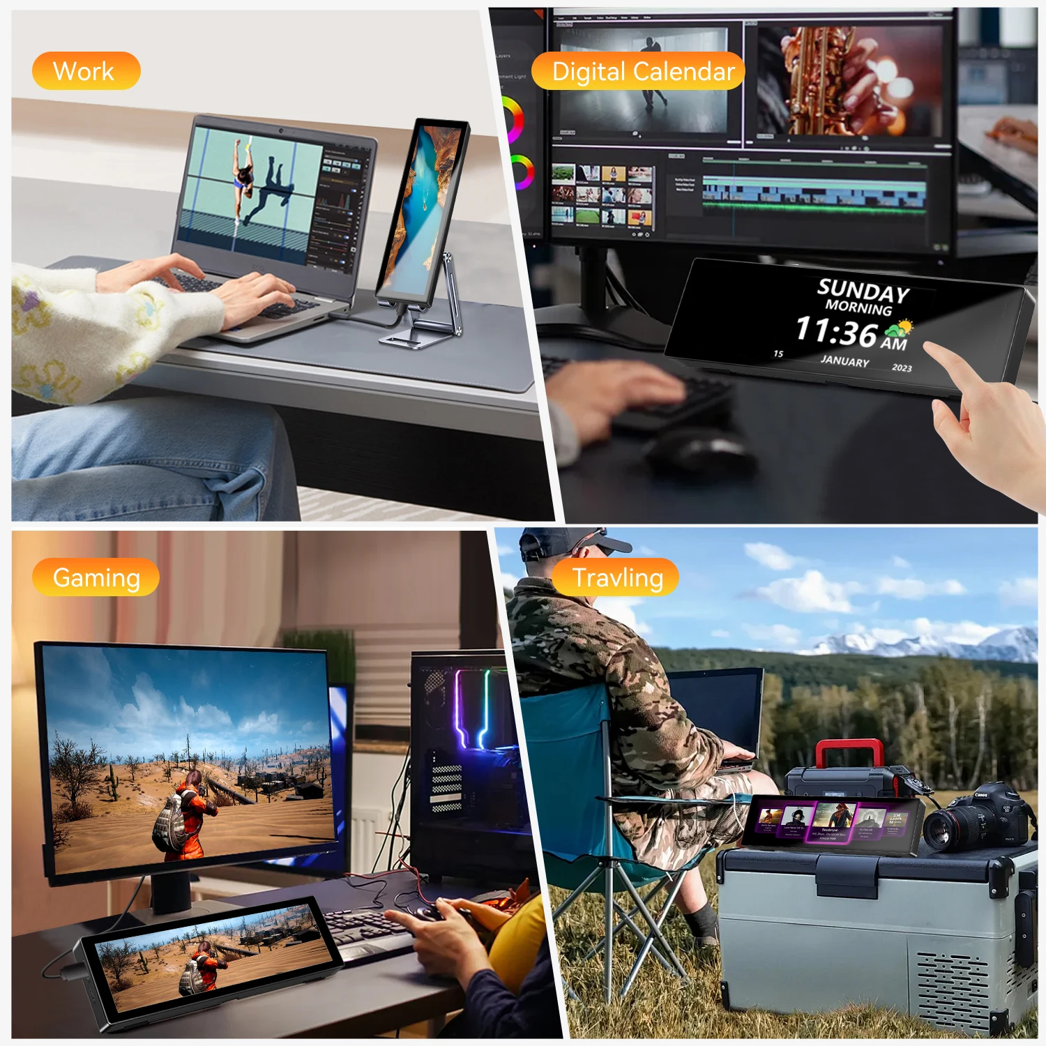8.8-inch Chassis Secondary Scr - Gaming Monitor Curved 评论和价格