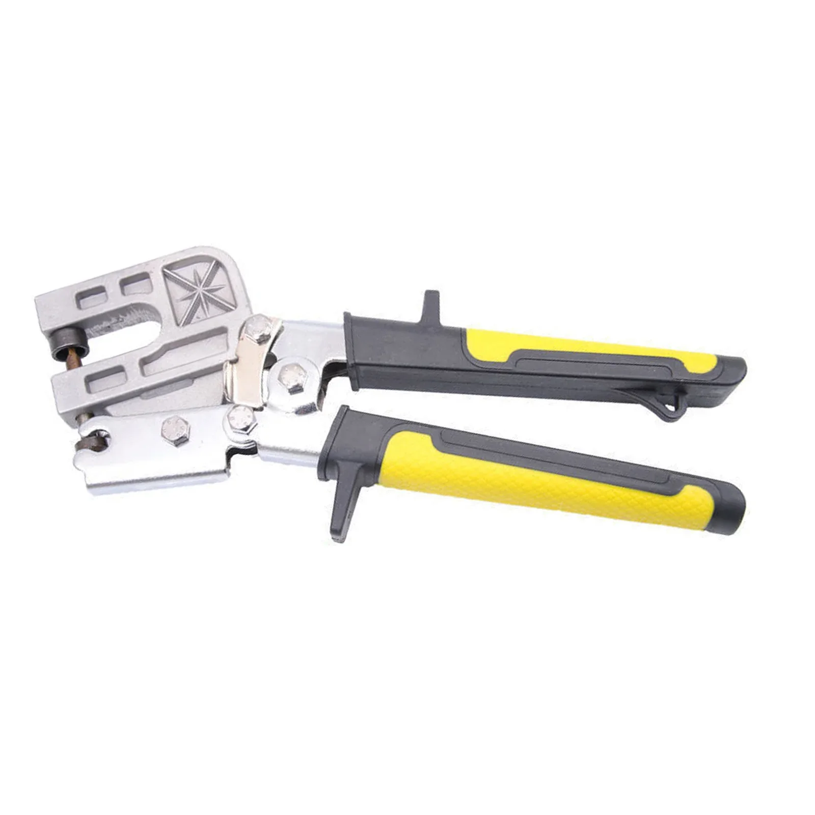 

10" Stud Crimper High-carbon Steel Keel Forceps Punch Lock Dry Wall Hand Tools Punching Black + Yellow 250 Mm Flat Mouth