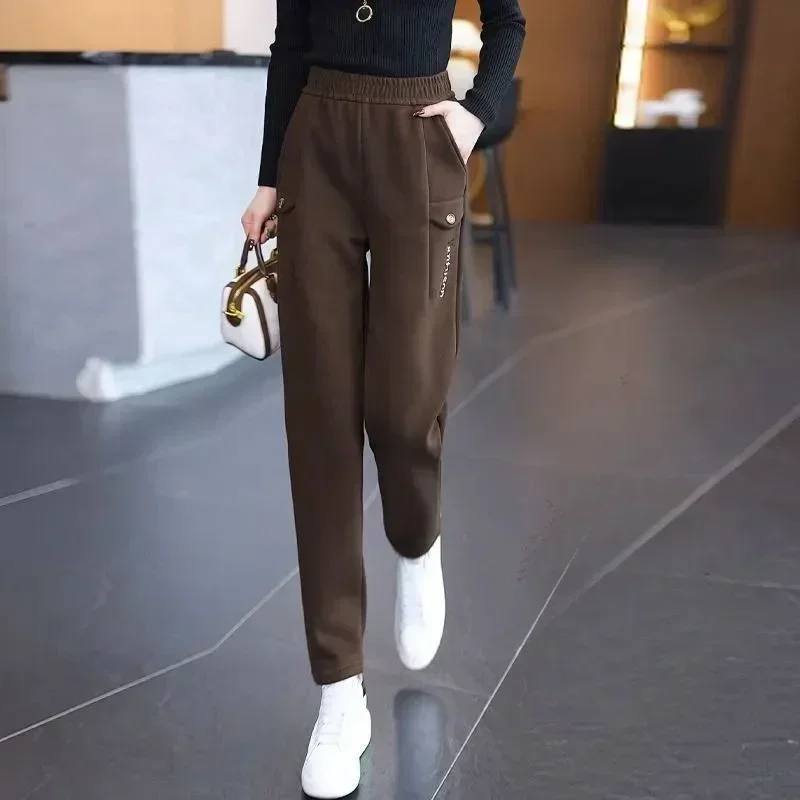 Female Trousers Trends 2025 High Quality Women's Harem Pants Elastic Aesthetic One Size Korean Fashion Original Autumn Harajuku