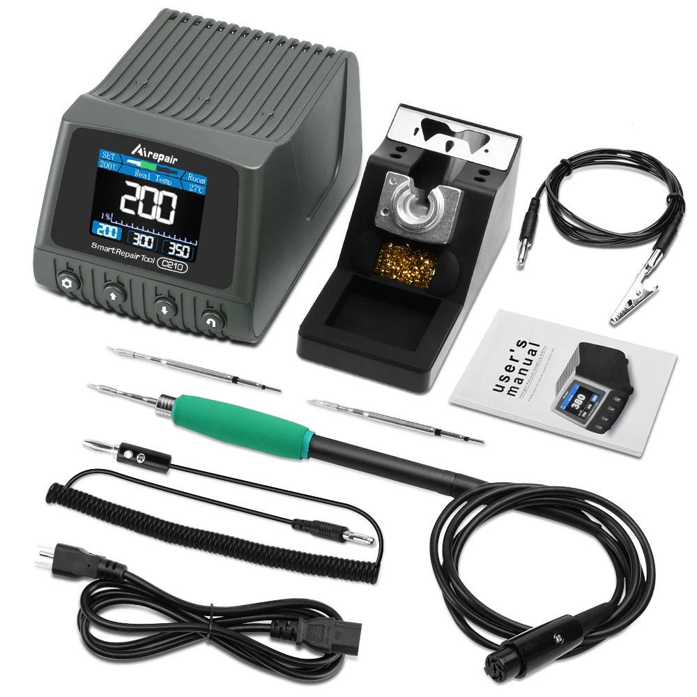 85W Digital Display Soldering Station Electric Soldering Iron Welding Station Welding Maintenance Tool With C210-SK C210-I C210