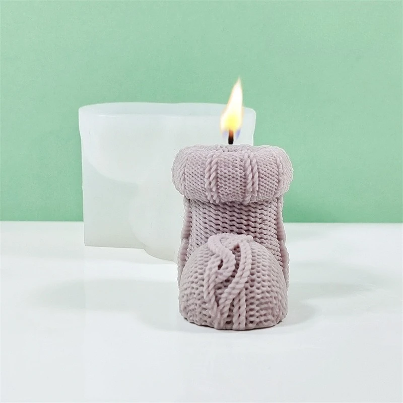 Knitted Wool Boot C…