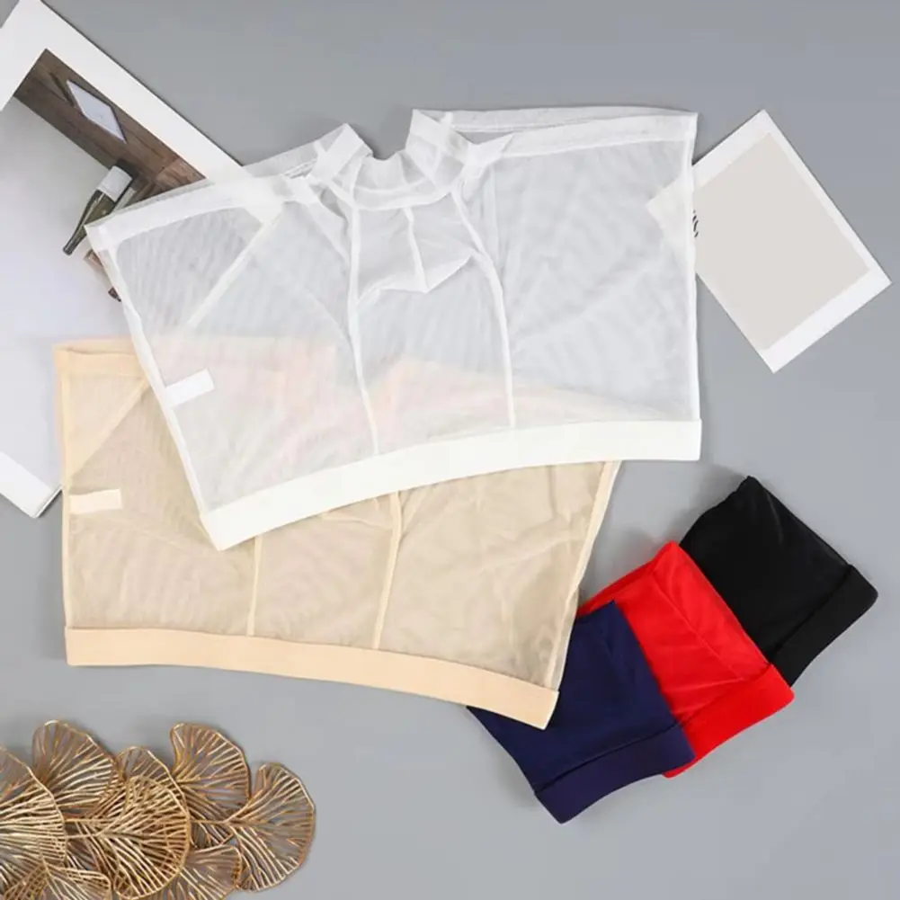 

Perspective Mesh Yarn Men Boxer 2025 High Quality Men's Ice Silk Underwear Summer Breathable Seamless Panties Sexy Underpants