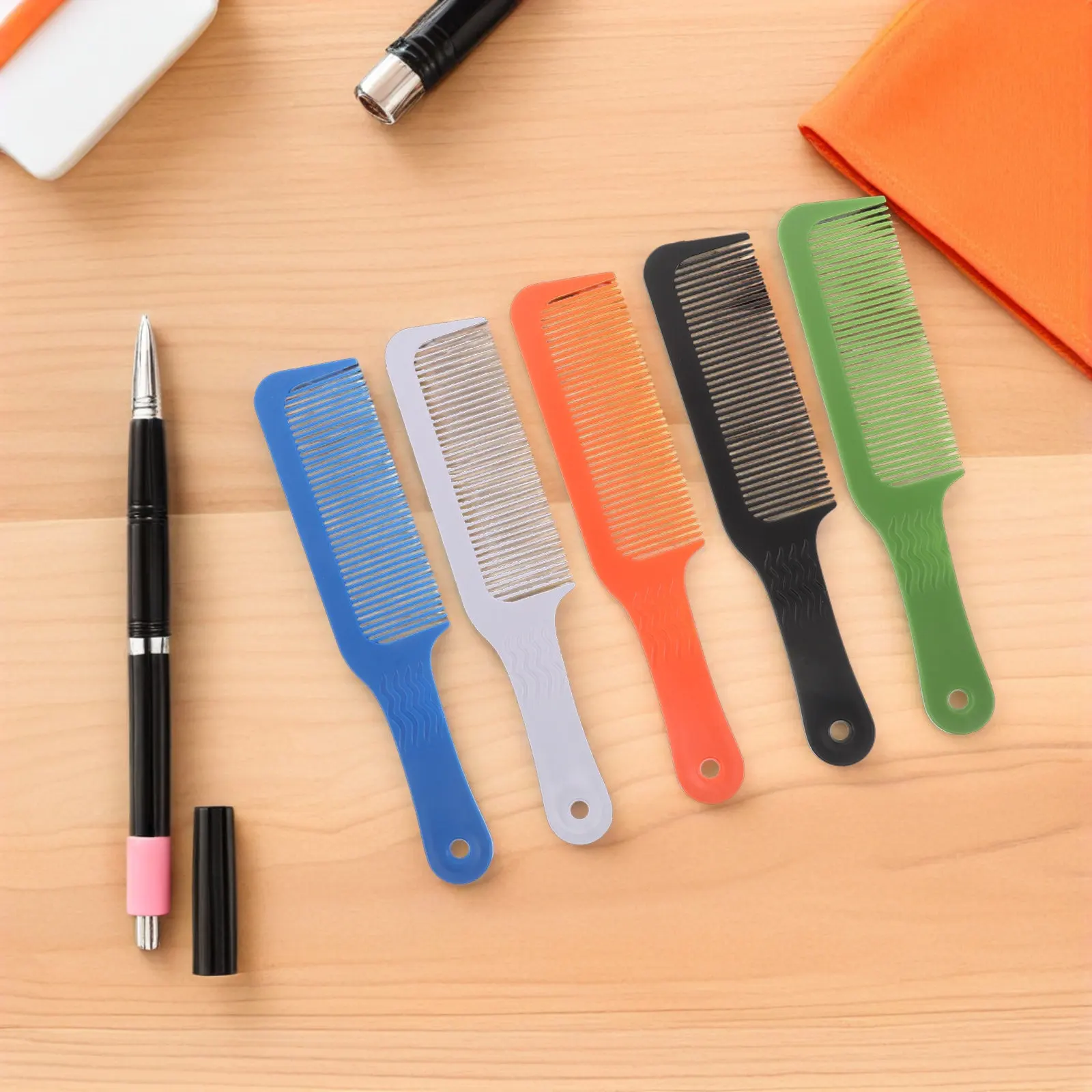 6 pcs Hair Tool Barber Salon Comb Styling Cutting Halloween Christmas New Year Barbers Comb Set Anti Static Hair Comb