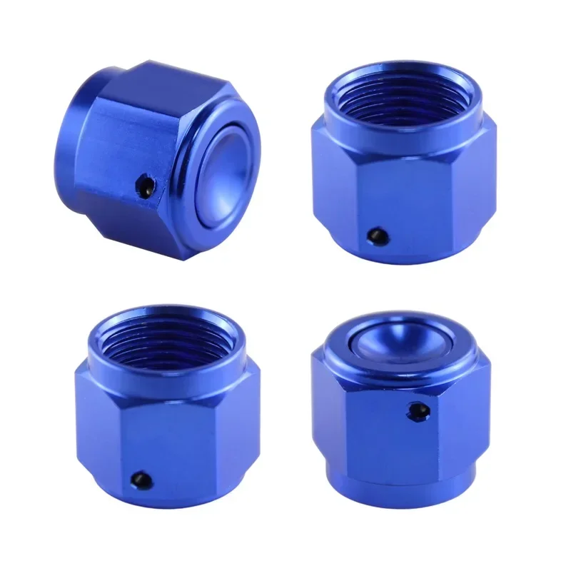

AN4/AN6/AN8/AN10/AN16 7/16"-20 9/16"-18 3/4"-16 7/8"-14 1'5/16"-12 SAE Adapter Aluminum Female Flare End Nut Fitting Black/Blue