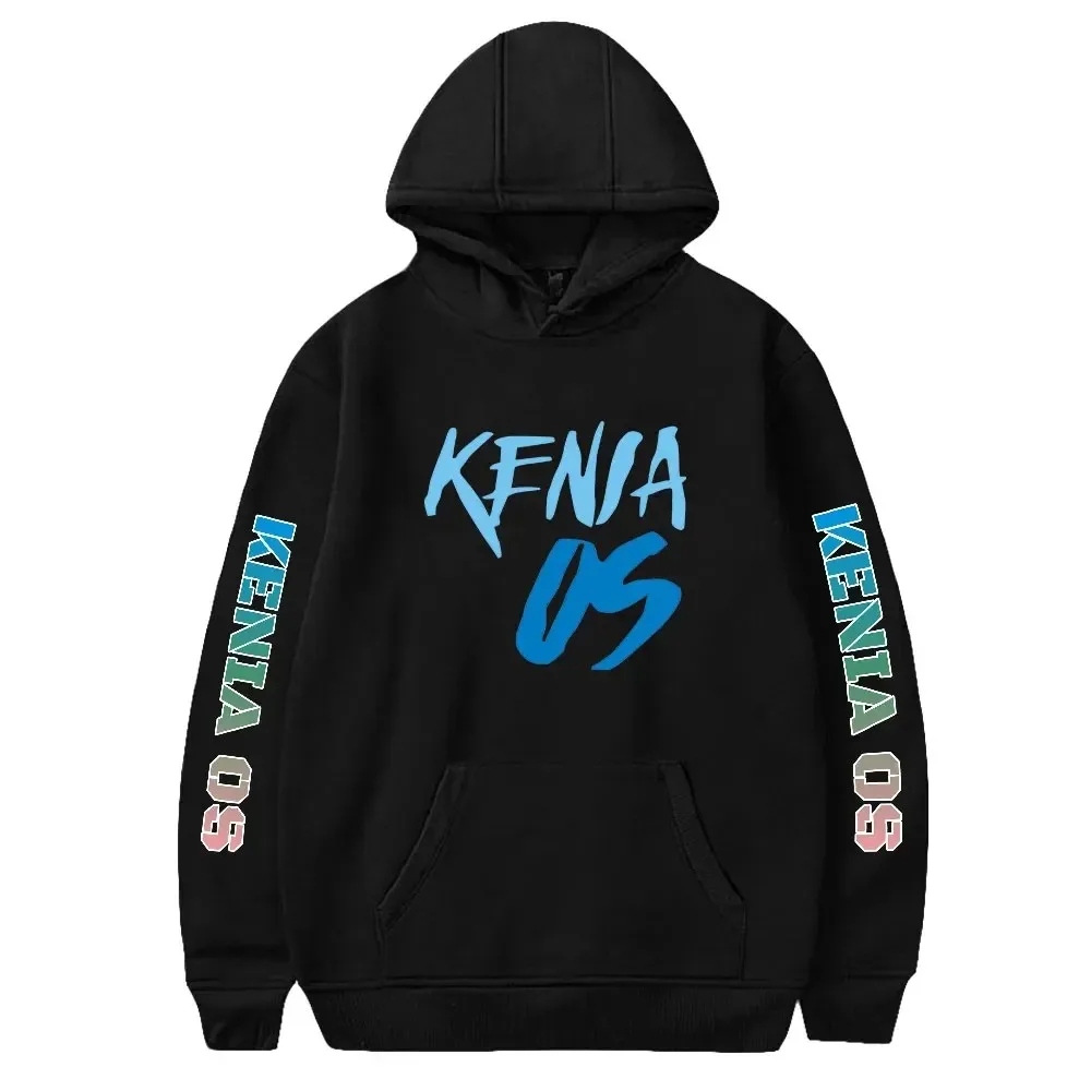 Kenya OS Merch Funny Hoodie, Hip Hop Graphic Sweatshirts, Unisex Streetwear, Harajuku Knitting, Y2K Clothes 2024