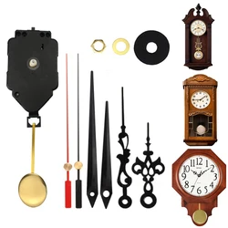 Wall Quartz Pendulum Clock  Mechanism Movement Set With Hands Pointers For DIY Wall Clock Repair Kits