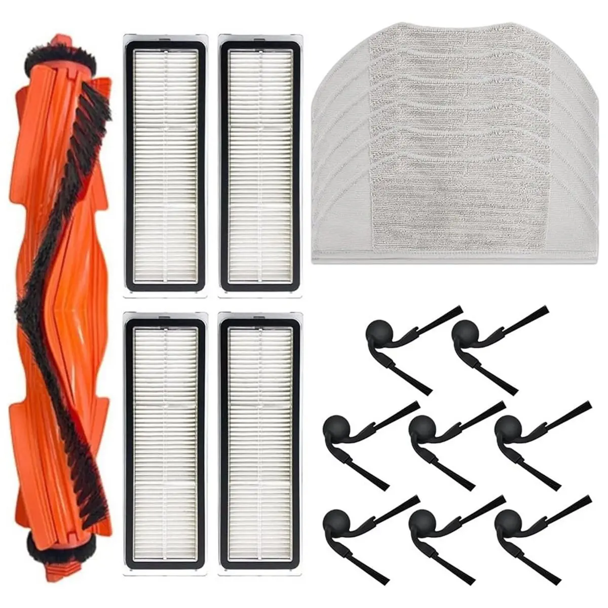 YDSC 19PCS Main Side Brush Hepa Filters Mop Cloth Replacement Parts for Xiaomi Robot Vacuum S40/OV81 Vacuum Cleaner Parts