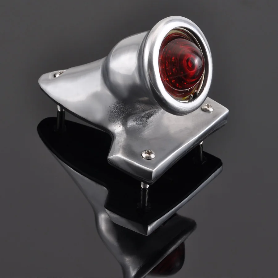 12V Taillight Motorcycle Brake Light LED Cafe Racer Moto Stop Rear Tail Lamp Red For Harley Scooter Chopper Bobber Streetbike